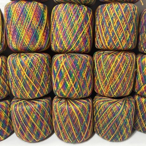 18 Spools Aunt Lydia's Crochet Thread Mexicana Rainbow - Picture 5 of 13
